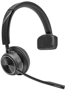Poly DECT Savi 7410 Office Monaural Headset - Savi 7400 Series - On-Ear - Wireless - Black