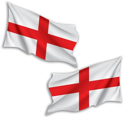 Vinyl-Aufkleber #81762, winkende England-Flagge, 2 x 15 cm, englische Reise, Abenteuer, Welt, Landort, Aufkleber, Scrapbook, Gepäck, Aufkleber