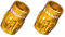 Granite Juicy Nipple Ventilkappe mit Ventilkern-Entfernungsfunktion, Reifenventilkappen Staubschutz für Fahrräder und Fahrzeuge, Langlebige Legierung Schrader-Ventilkappe, 2er-Set (Gold)