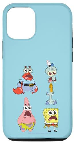 Hülle für iPhone 12/12 Pro SpongeBob SquarePants SpongeBob Cast Group Stare Logo