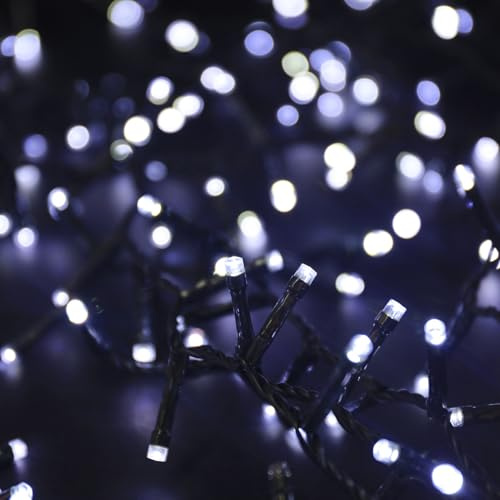 Jingles 720 Cool White Ultrabrite LED Christmas Cluster Lights (9.3m Lit Length)