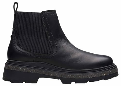 Clarks HencroftStepWP Womens Black Leather, 6