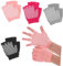 HEMOTON 4 Paare Fingerlose Yoga Teiliges für Flexibles Training rutschfeste Yogahandschuhe für Fitness und Atmungsaktive Grip für Optimale Performance