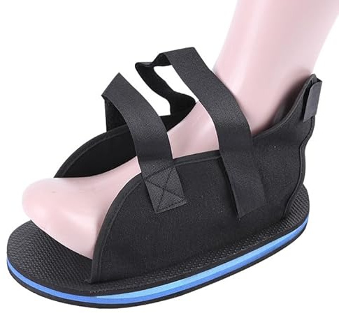 SIQITECHUK Post Op Shoe Surgery Plastered Recovery Shoe with Adjustable Strap Fracture Recovery Walking Boot Open Toe Cast Foot Rehabilitation Slippers (XL)