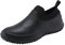 Generisch Stivali di gomma da uomo per la gastronomia autolavaggio gambo basso antiscivolo scarpe da lavoro scarpe da cucina traspiranti scarpe da cucina scarpe estive, Nero , 43 EU