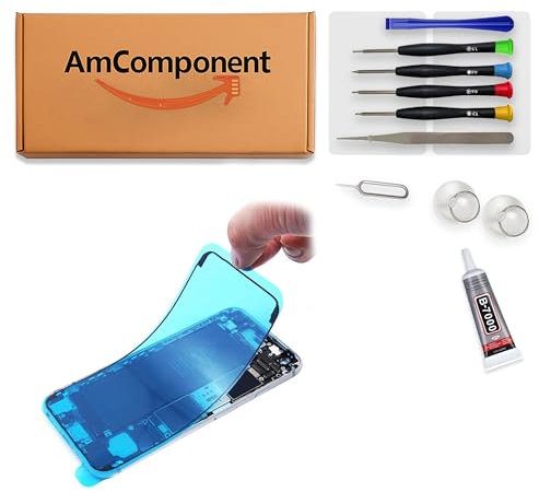 AmComponent - ADESIVO di ricambio per IPHONE 8 PLUS BIADESIVO display GUARNIZIONE FISSAGGIO schermo LCD