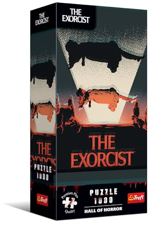 Trefl Premium Plus Quality Hall of Horror Puzzle: The Exorcist - 1,000 Pieces, A Range Rich in Horror and Dark Atmosphere Pieces for Adults and Kids Ages 14+