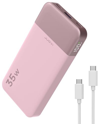 JUOVI Power Bank 35W 10000mAh Portable Charger Fast Charging | Fast Charging with 2A&2C USB Ports, LED Display Small Lightweight Battery Pack for iPad iPhone Samsung etc