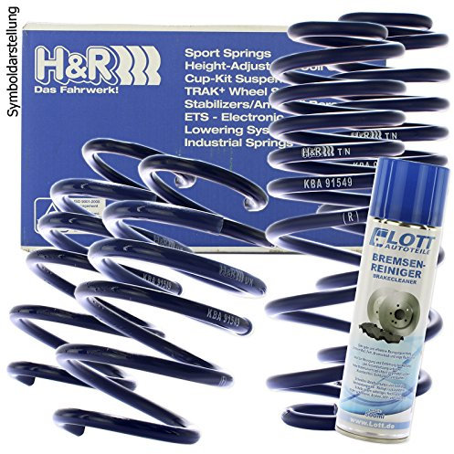 H&R Sport-Fahrwerk Tieferlegungssatz Federn/Tieferlegung 35mm + Bremsenreiniger