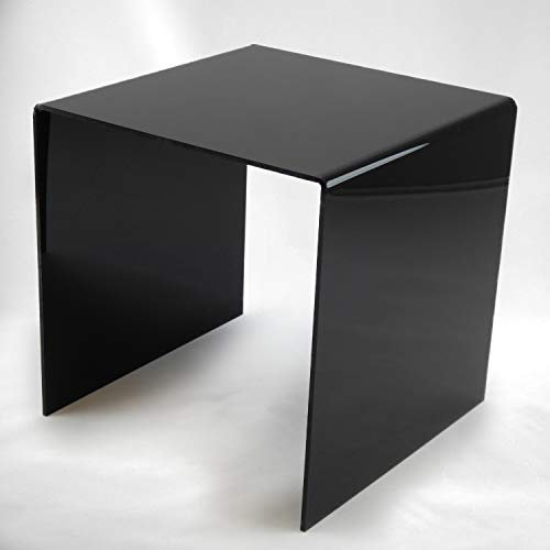 Hansen Dekobrücke/Dekopodest/Warenpodest/U-Aufsteller/U-Ständer aus Acryl/Acrylglas 200x200x200 mm, schwarz