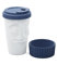 FIFTYEIGHT PRODUCTS / Becher ToGo „Lecker“ (Porzellan, 400ml, Marineblau, Made in Germany)