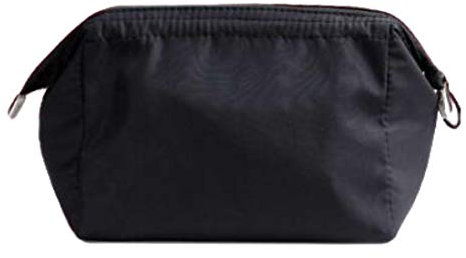 NOVAGO Petite Trousse de Toilette Compacte Pliable, Trousse Maquillage, Pochette cosmétique Style Japonais (Noir)