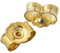 NKlaus 1 Paar 375 Gelbgold 9 Karat 5mm Gegenstecker Ohrstecker Ohrstopper Loch 0,8mm Ohrmutter 2612
