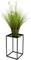 Loft HowHomely Blumenständer Metall Schwarz 40 cm Hoch - Solider und Robuster Blumenhocker Metall - Pflanzenständer für die Dekoration in Wohnzimmer Schlafzimmer oder Büro
