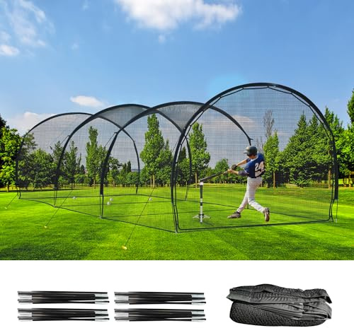 ORIENTOOLS Baseball Schlagkäfig Netz, 6 m Baseball Trainingskäfignetz aus Polyester, Baseball, Softball für Outdoor Training