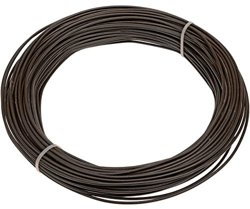 HaGa® Spanndraht 3mm x 50m - verzinkt - Gartendraht für Maschendrahtzaun - braun- langlebig- robust- UV-beständig