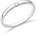 MIORE schmuck Damen 0.05 Ct Solitär Diamant Verlobungsring Ring aus Weißgold 18 Karat / 750 Gold