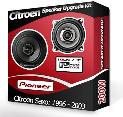 Saxo Speaker upgrade Rear Hatch Pioneer car speakers 4 10cm 210W
