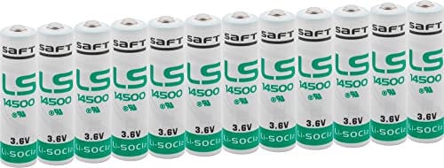 Saft LS 14500 3,6 V Lithium Pack da 12, Bianco