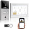 GVS - IP Video Türsprechanlage mit Türöffner, Fingerprint & RFID, HD Kamera, 1x 10 Zoll Monitor & App - Smarte Video Türklingel mit Kamera & Gegensprechanlage für 1 Familienhaus (AVS5428U)
