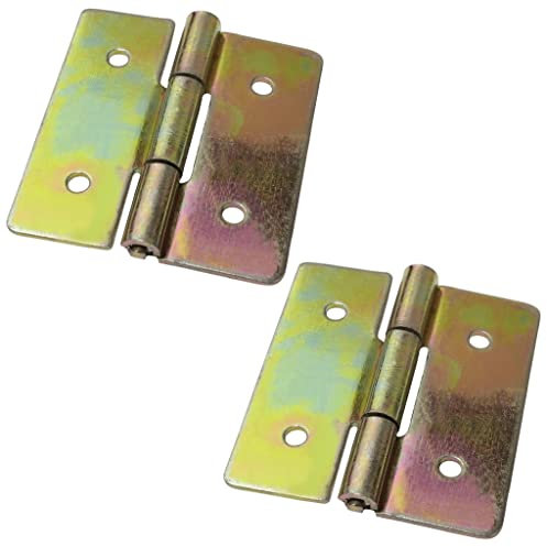 AERZETIX - C58713 - Juego de 2 bisagras pequeñas 20x17x0.5mm - para puerta de caja de joyas, pequeño cofre, caja de herramientas, buzón - en acero galvanizado