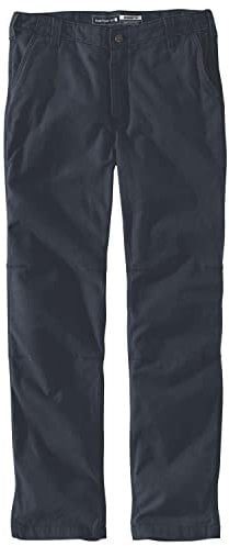 Carhartt Rugged Flex Straight Fit Canvas 5-Pocket Tapered Work Trousers Men Blue W38/L32