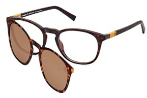 Timberland Herren Tb1766 Timberland TB1766 Brillengestell für Herren, Brille mit leichter eingespritzter Fassung, verglasbar, runde Linsenform, inklusive Etui (1er Pack)