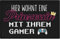 Trendation - Hier Wohnt Eine Prinzessin Mit Ihrem Gamer Fußmatte Geschenk Zocker Gaming Fussmatte 60x40 Türmatte