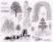 Aeromdale Transparente Silikonstempel Siegelaufkleber Griechische Göttin Brunnen Baum Schablone Prägeschablone Werkzeuge für Sammelalbum DIY Dekoration