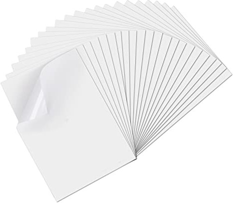 YOUHOOL A4 Aufkleber Papier zum Drucken Druckbare Vinyl Aufkleber Papier Matte selbstklebende Aufkleber Wasserdichtes Blatt für Tintenstrahldrucker und Cricut Maker