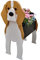 TTiiLoe Niedlicher Hunde-Pflanztopf, Beagle-Pflanztöpfe, PVC-Kräutergarten-Blumentöpfe, Cartoon-Hunde-Pflanzgefäße, Geschenke für Tierliebhaber, 43x25cm/16.92x9.84in
