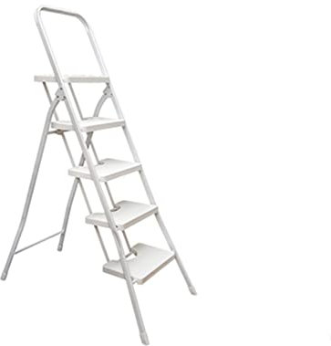Trittleitern 5-Stufen-Leiter, Zusammenklappbarer Tritthocker Mit Sicherheitshandgriff Und Nicht Rutschigem Pedal, Metall-Eisen-Trittleitern Fรผr 330 Pfund Kapazitรคt, Tragbarer Tritthocker Fรผr Zu Haus