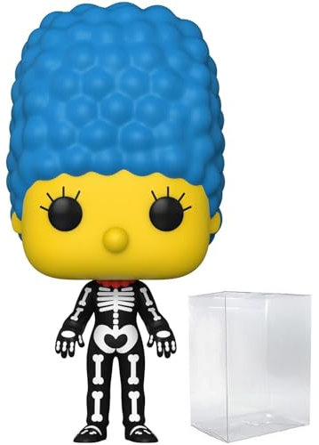 POP The Simpsons: Treehouse of Horror - Skeleton Marge Funko Vinyl Figure (Bundled with Compatible Box Protector Case), Multicolor, 3.75 inches