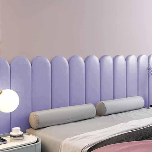 YWQJL Wandkissen Bett Selbstklebend Leder Polsterpaneel Wandkissen Abnehmbar Schutzplatte, 3D Selbstklebend 3,5cm Wandaufkleber Paneele Wand(14,200cm)