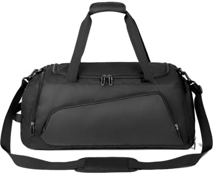 LPAMABA Sporttasche & Reisetasche Trainingstasche Handgepäck Wasserabweisend Sportbeutel Schwimmtasche Sport Travel Bag Weekender mit Schuhfach Nassfach, Verstellbarer Schultergurt, Herren Damen
