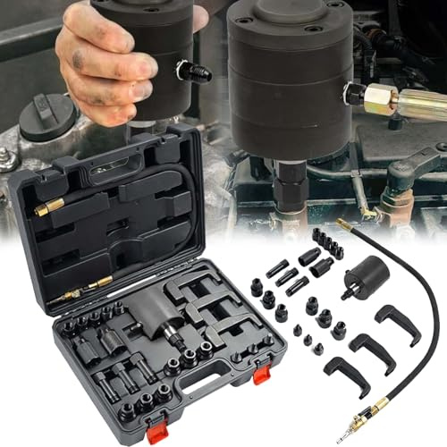 Outil D'extraction, 24 PCS Extracteur D'Injecteur Pneumatique Diesel D'Injecteur Pneumatique Outil Retrait D'Injecteur Diesel à économie Travail Extracteur D'Injecteur Moteurs Diesel Avec Adaptateurs
