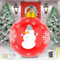Palla di Natale Gonfiabile,Palla di Natale Gonfiabile Gigante con luce LED 60cm,palla di Natale Gonfiabile Gigante,Extra Grande Decorazioni per Esterno Palla di Natale Grande,per Natale,Cortile