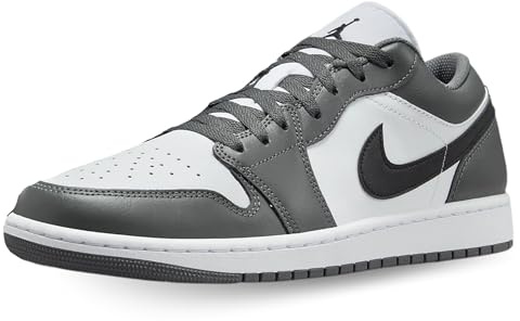 Nike - Air Jordan 1 Basso, Men's Basketball Shoes, Grey White, 14 UK