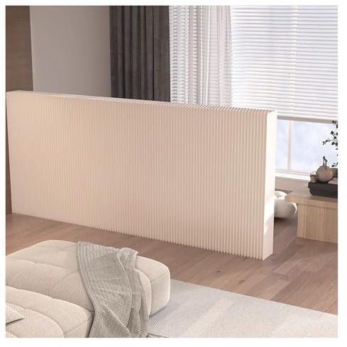 Raumteiler Paravent Zusammenklappbare und einziehbare Raumteiler aus Papier, 3,87 Fuß hohe, Flexible Sichtschutzwand, multifunktionale Trennwand(100-150CM/3.28-4.9FT)