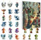 Weihnachts-Countdown-Kalender – Drachen-Adventskalender 2024, Drachen-Adventskalender Ornamente | 24 Tage süßer Drachen-Weihnachtskalender, Countdown