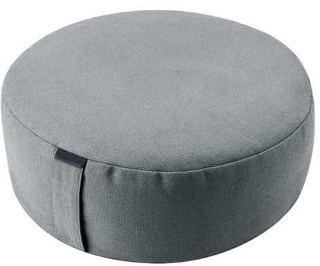 F Fityle Cuscino da Meditazione Cuscino da Pavimento Rotondo, Morbido e Confortevole, con Cerniera, Cuscino da Meditazione per casa, Balcone, Ufficio, Donne