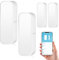 Juego de 2 sensores de puerta WiFi, sensor de alarma de puerta, sensor de puerta inteligente Tuya, detector inteligente de puerta abierta/cerrada, notificación de aplicación de sensor de ventana