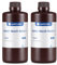 ANYCUBIC Wasser Abwaschbar Resin 2.0, 3D Drucker Resin Water Washable, Anti-Vergilbung, UV Resin 405nm Standard Photopolymer Harz Geringer Geruch für alle LCD 3D Drucker, Transluzent, 1kg, 2pcs