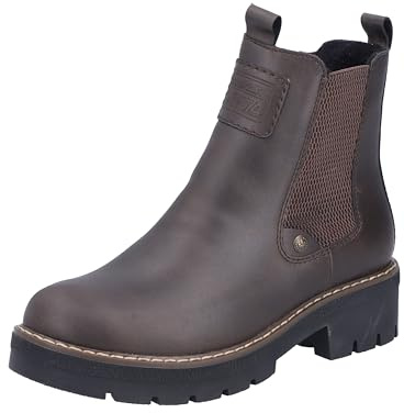 Rieker Y8150-25 Schlupfstiefel Kunstleder Damen in braun