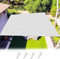 Sonnensegel Atmungsaktiv mit Ösen 150 x 170 cm HDPE Luftdurchlässig, Wasserdurchlässig Sonnenschutzsegel Regenschutz Balkon Seitenmarkise für Außenbereich, Garten, Weiß