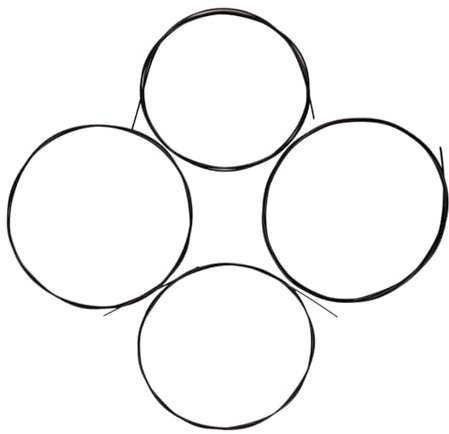 Ukulele Ukelele Uke Strings Nylon Material, 4pcs/Set Ukulele String Setuk (BLACK)