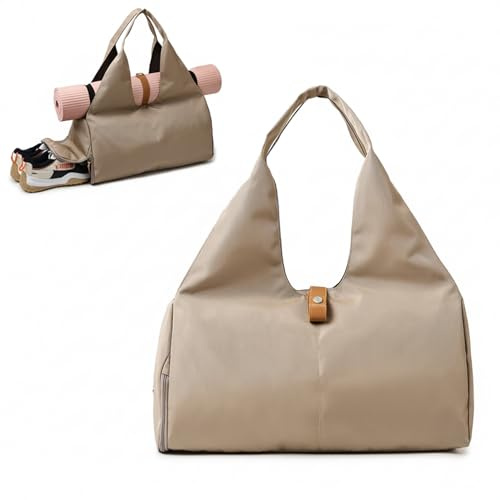 Yogatasche Sporttasche Damen Herren mit Schuhfach & Nassfach – Yoga Tasche Fitnesstasche Trainingstasche für Yoga Zubehör & Yogamatte, wasserdichte Gym Bag Sporttasche 32L Reisetasche