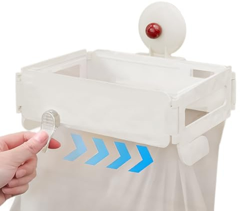 Fierudeng Bin Bag Holder for Cupboard, Foldable Bin Bag Holder, Portable Door Waste for Motorhomes, Laundry, Camping Trips, Parties, Trailers, Barbecues, Gardens, Outdoor Activities