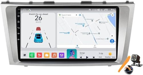 MingXing M6 Pro2,Android 15.0 Double DIN Car Stereo for T-oyota Camry 2006-2011, 9 Inch Car Tablet GPS Navigation DVD Multimedia Player with FM BT Receiver, Support Android Auto & Apple CarPlay