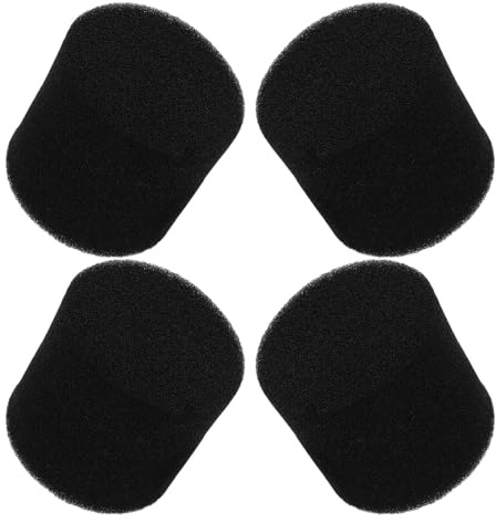 Angoily Lot de 4 Bouchons en Mousse pour Évent de Haut-Parleur, Accessoires Audio en Éponge Noire, Amélioration des Basses Bruit pour Enceintes à Domicile